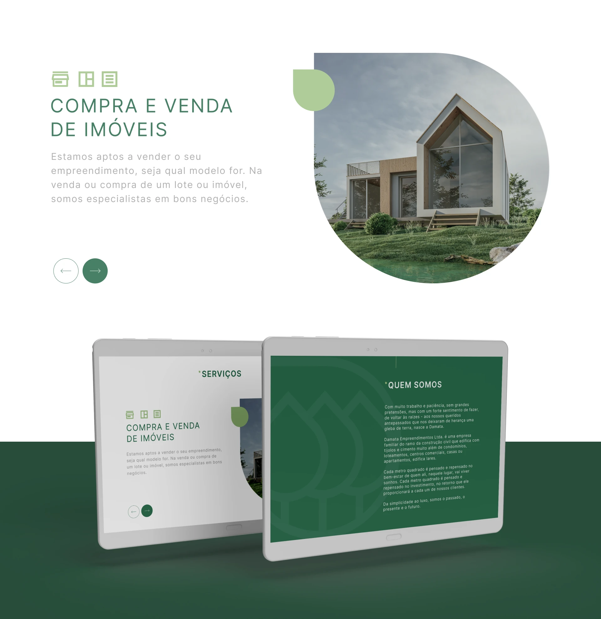 Compra e venda de imóveis + Quem somos